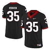 Georgia Bulldogs 35 Brian Herrien Black Nike College Football Jersey Dzhi,baseball caps,new era cap wholesale,wholesale hats